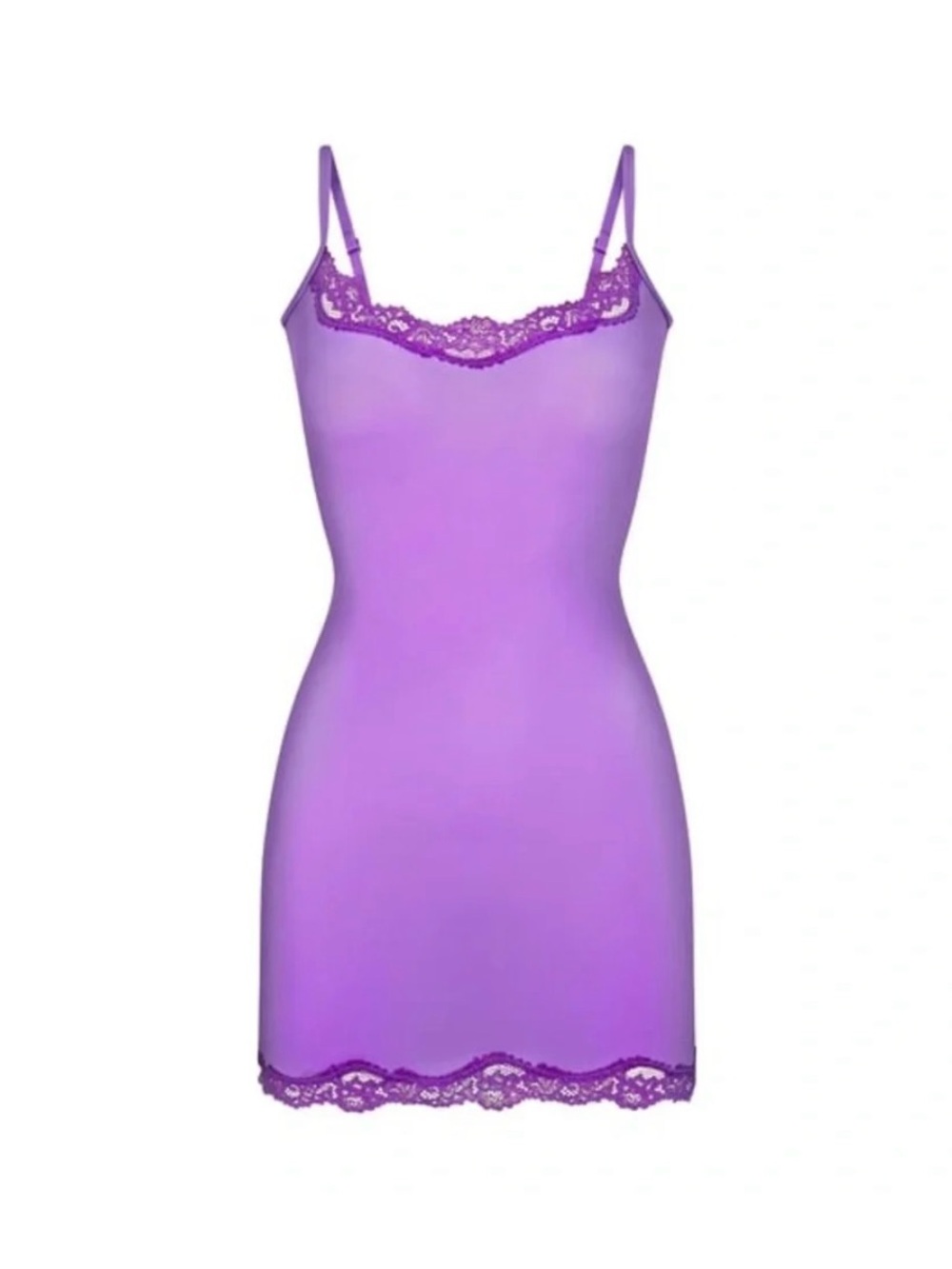 SKIMS Fits Everybody Lace Slip Dress
in Ultra Violet - Size Large